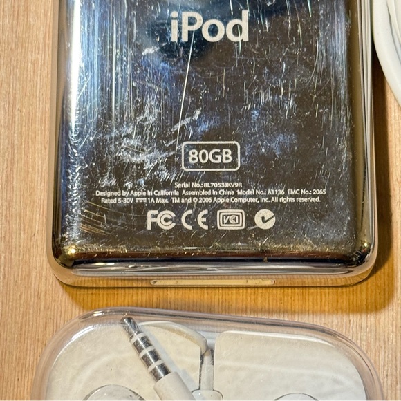 iPod Model:A1136 5thGen 80GB Blk Tested Good w/7233 Songs Good Battery Read Info - Picture 7 of 16